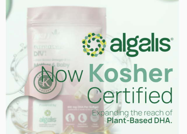 Algalis™ Receives Kosher Certification, Strengthening Its Global DHA Platform